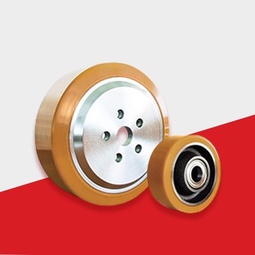 Forklift material handling wheels